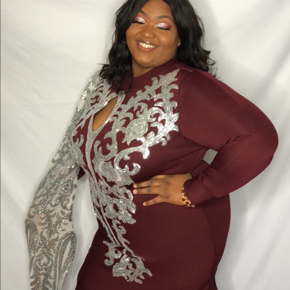 Custom made PLUS SIZE PROM DRESS